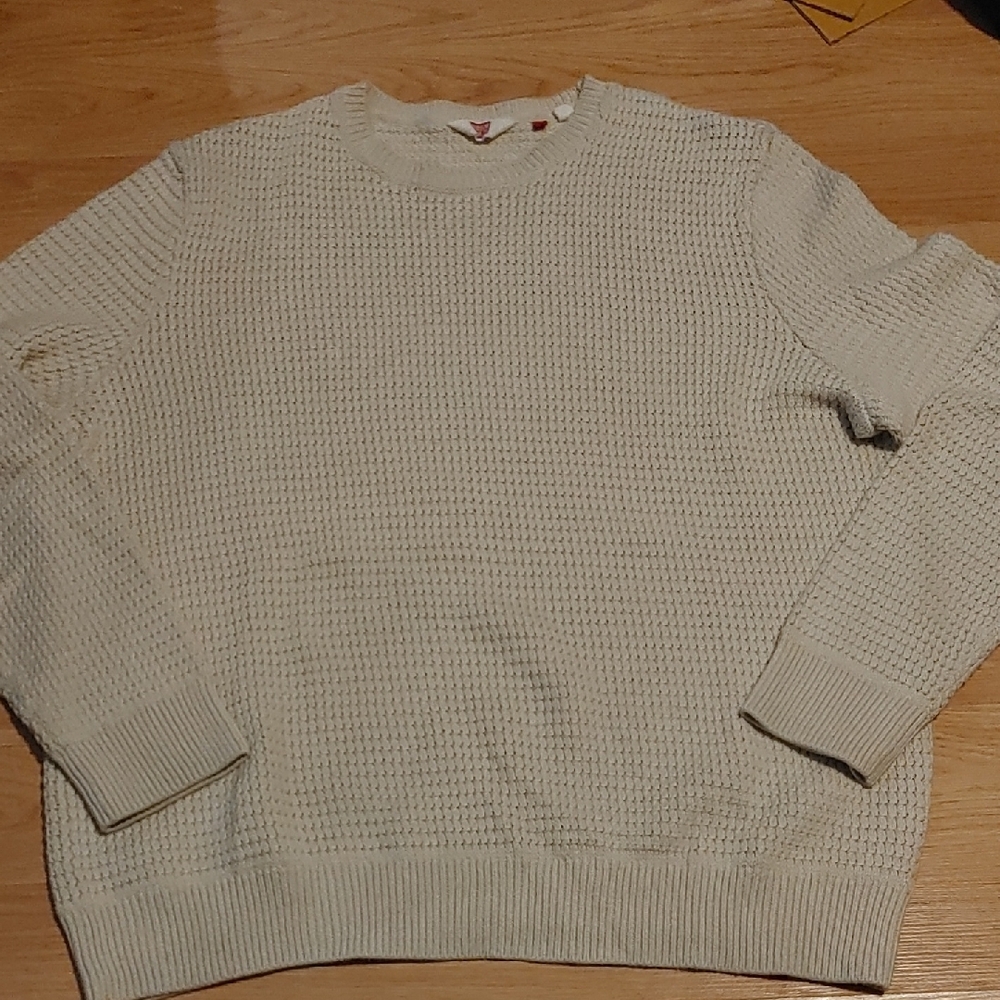 Vintage Hudson North Men's Cream Sweater Sz XL